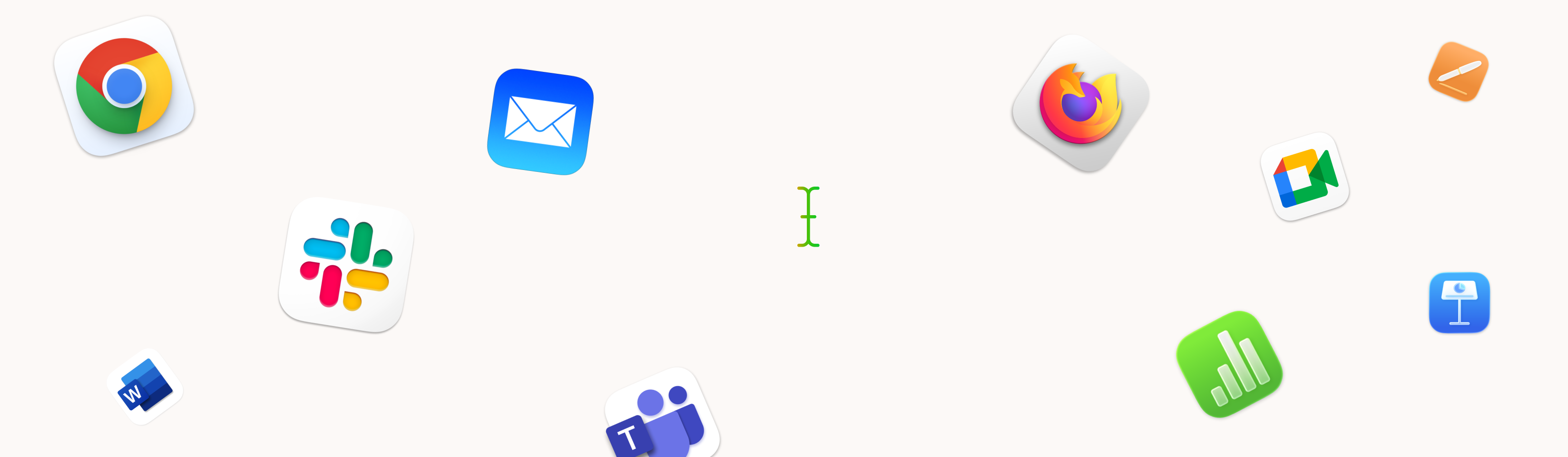 Steer image full of product logos